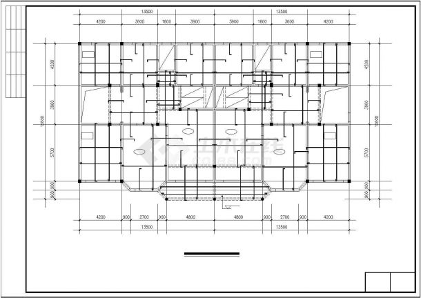 某地两层联排别墅建筑结构设计施工图纸（含效果图）-图一