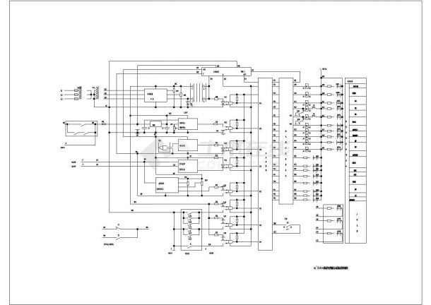 64-250kw柴油发电机自动化机组cad控制设计图-图二