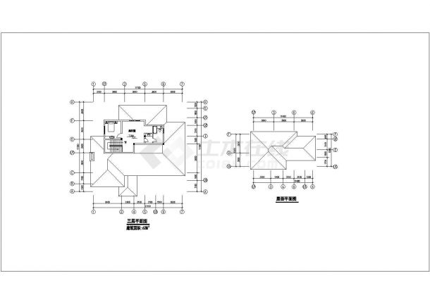 某地区独栋三层别墅建筑设计施工图-图二