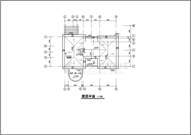 某地区欧式别墅全套方案图（共4张）-图二