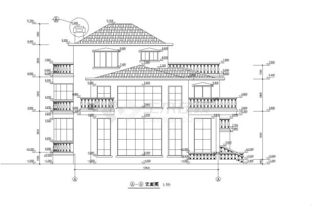 小型别墅建筑施工图（含设计说明）-图一