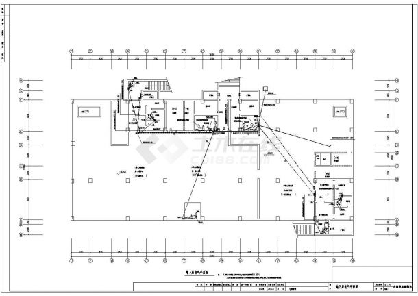 某地区医院综合楼电气设计图（共6张）-图一