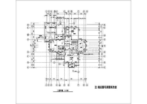 东部某地区别墅建筑设计全套施工图纸-图二