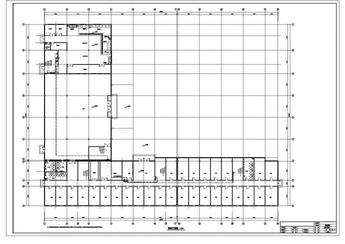 某地宿舍楼建筑电气设计接地平面图_图1