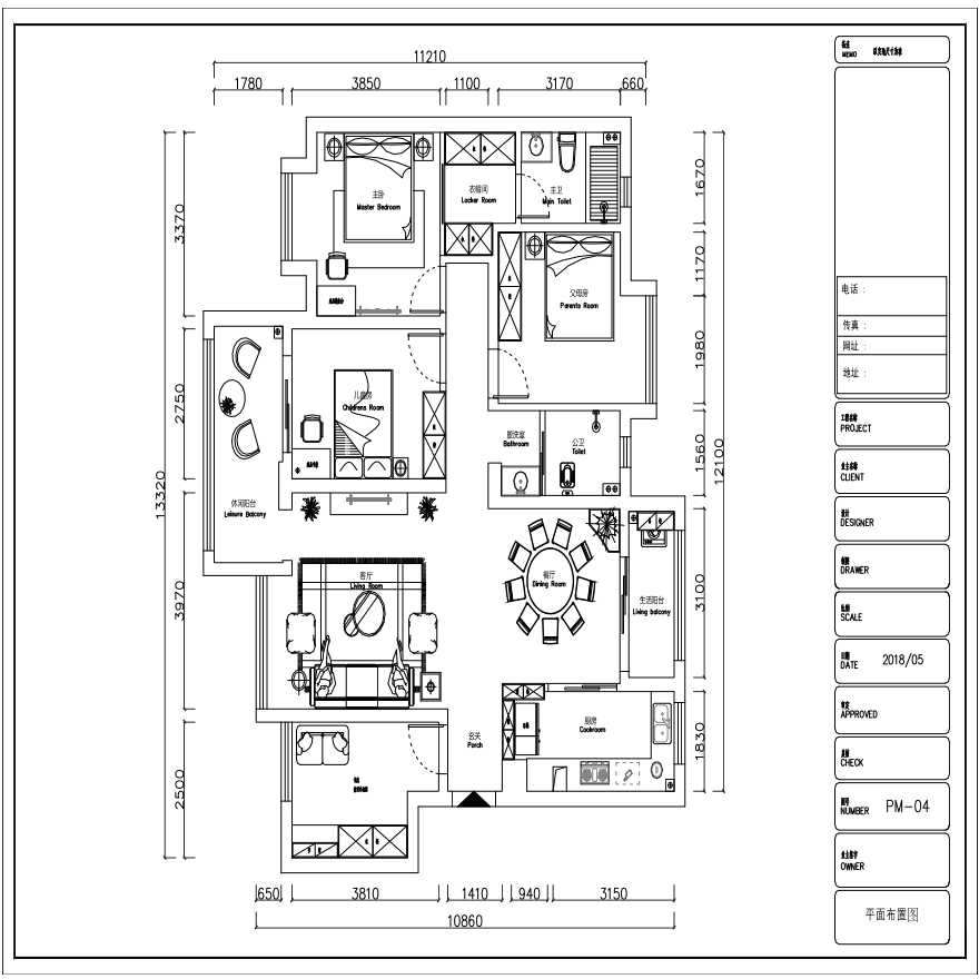 家装欧式客餐厅CAD设计图效果图-图一