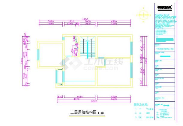 某三层别墅全套装饰装修cad平面图-图二