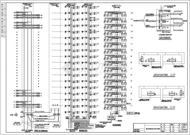 16层住宅楼强弱电设计施工图纸（两单元每层5户）-图二
