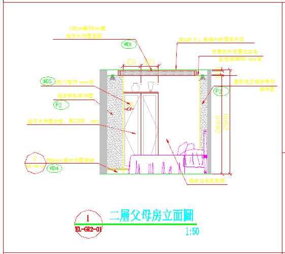 三层美式乡村别墅室内装修cad图