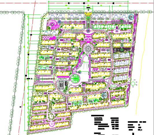 小区建筑园林景观设计规划图纸（含经济指标）-图一
