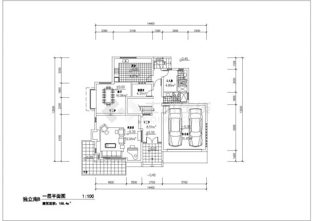 清新二层带露台自建房屋建筑设计图-图二