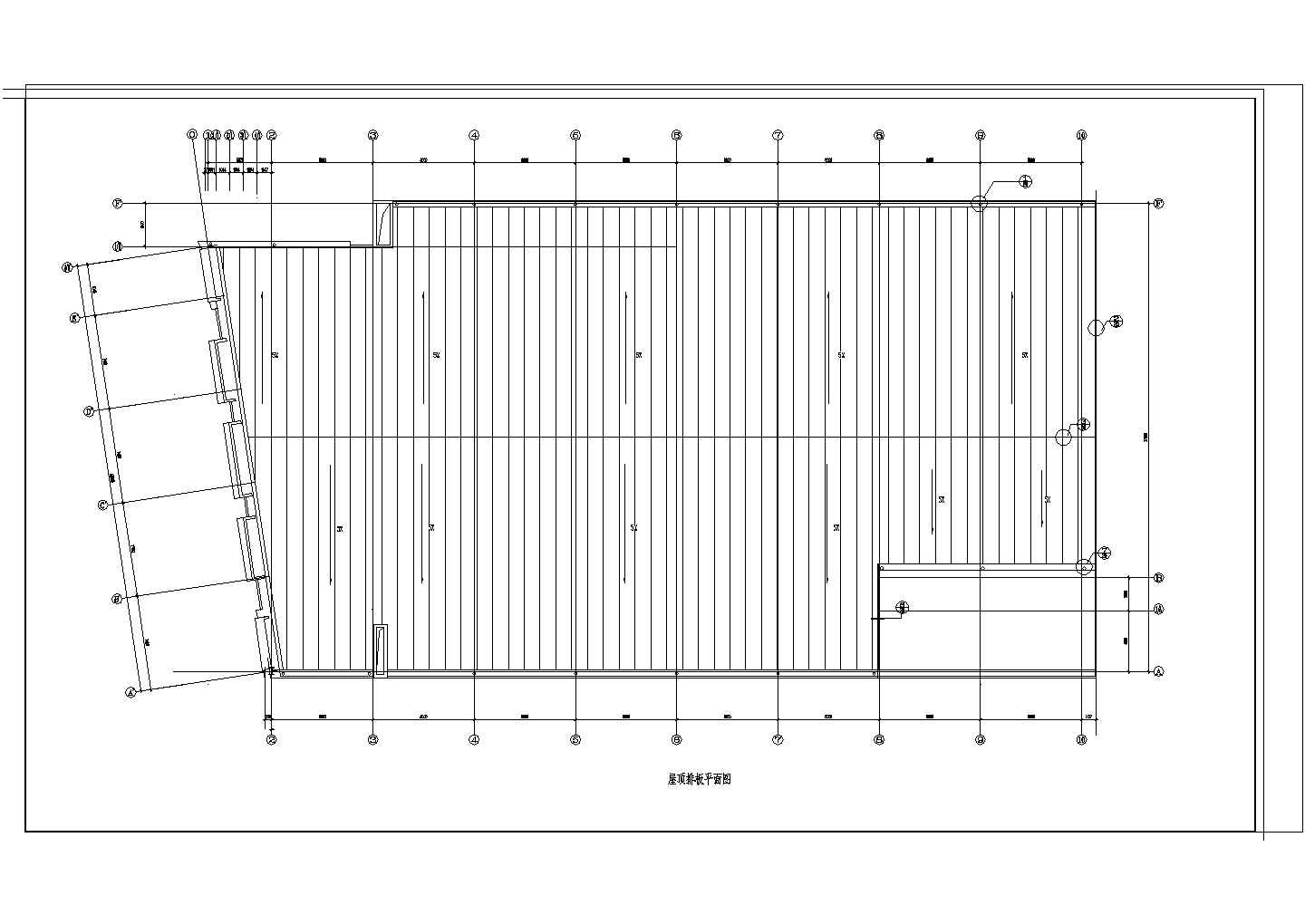大型钢结构商场设计施工图纸cad