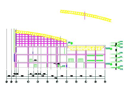 三层弧线形市级大剧院建筑全套cad施工图（标注齐全）-图二
