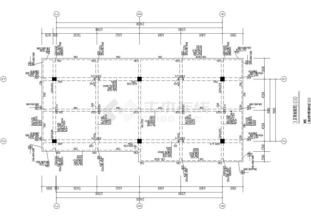 某道路加油站结构设计图纸cad（节点详图）-图二