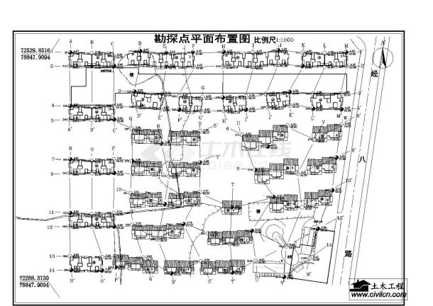 某住宅小区岩土工程勘察报告cad图纸-图一