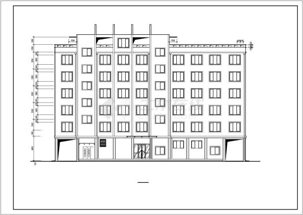 矿务局附属6层招待所宾馆设计方案图-图二