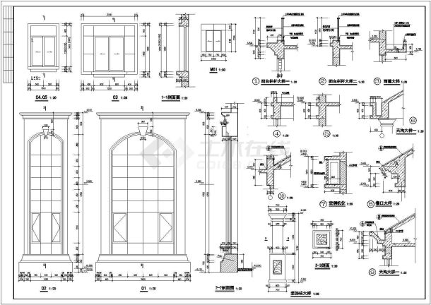 简欧风格三层大方自建别墅建筑设计图-图二