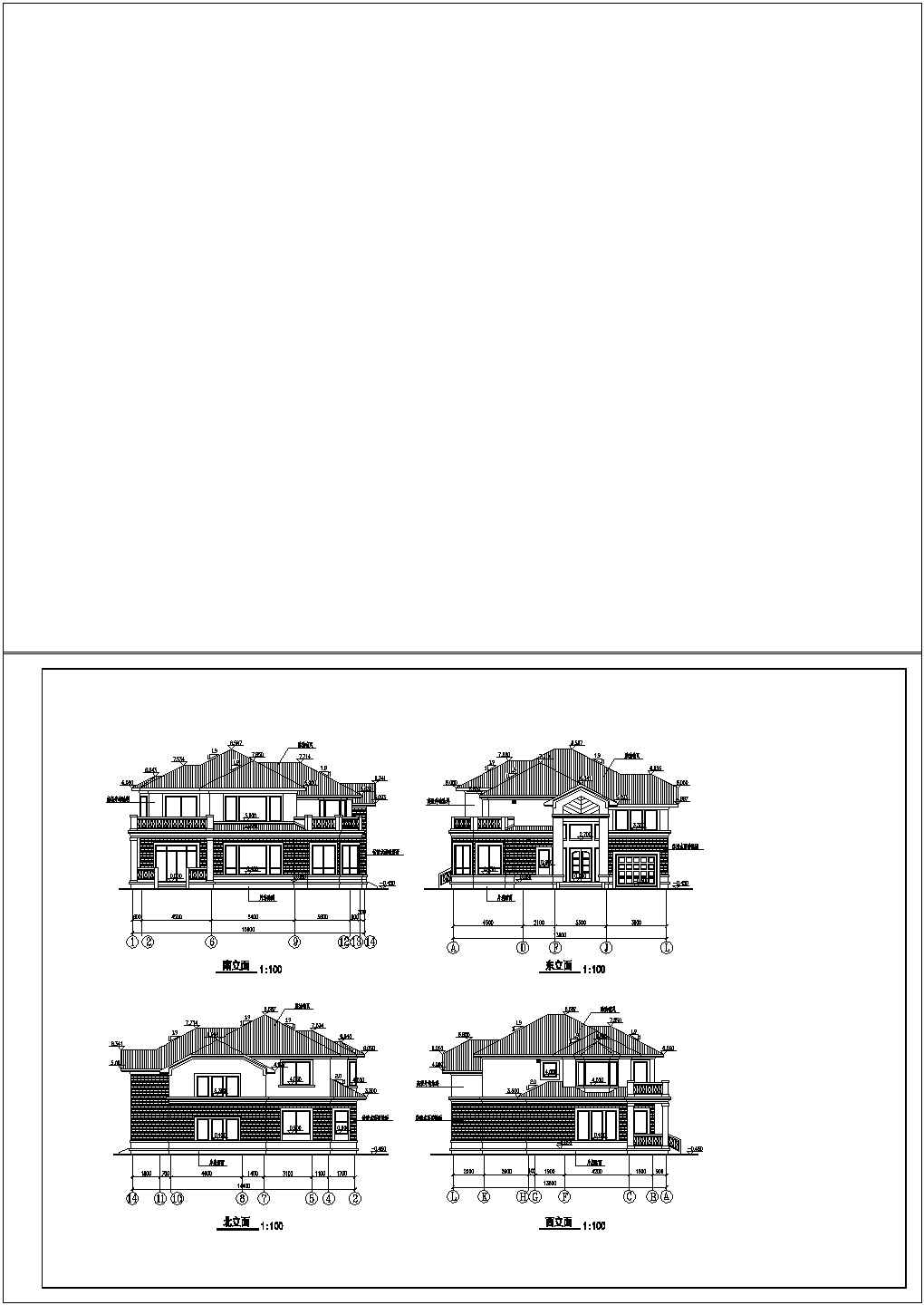 简洁大方二层年农村房屋建筑设计图