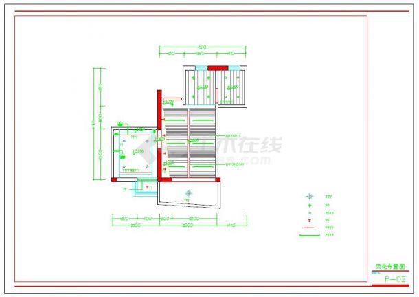精美小户型现代装修设计CAD施工图-图二