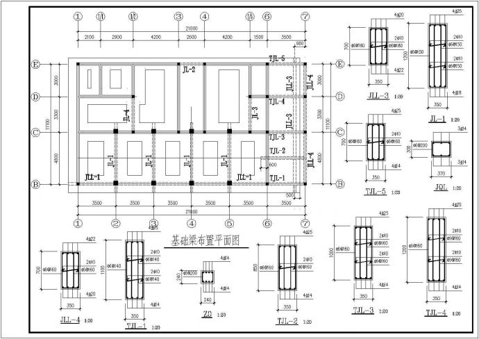 底框结构住宅楼全套结构CAD施工图_图1