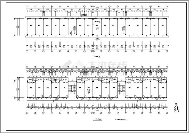 某工厂工人宿舍楼住宅建筑CAD设计施工图-图二