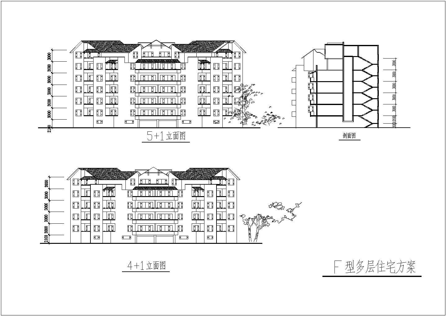 精致型住宅小区全套设计图纸（带会所和别墅方案）