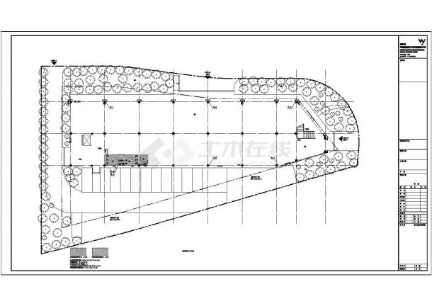 1900平方米二层面粉厂建筑全套cad施工图（含审核对比图）-图二