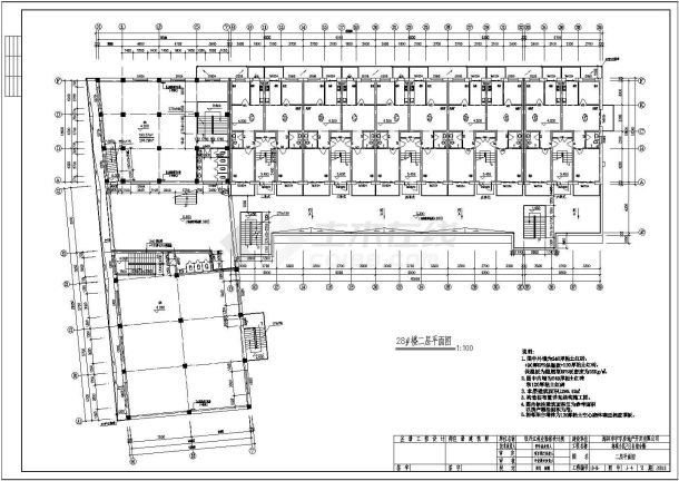 某住宅小区综合楼地下车库建筑设计CAD施工图-图二