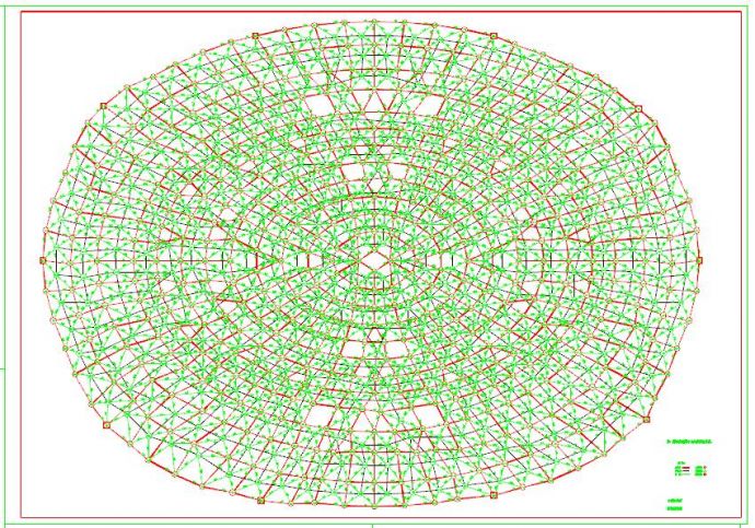 某网架结构体育馆结构设计CAD施工图_图1