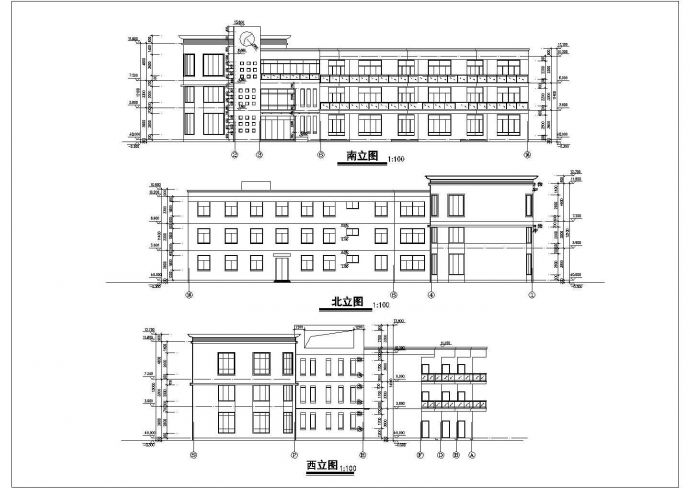 某城市3层幼儿园建筑设计图纸（详图详细）_图1