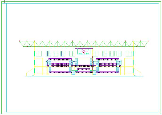 某砖混结构体育馆结构设计CAD施工图