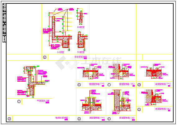 2016最新整理-非常实用的建筑施工变形缝设计CAD节点详图-图二