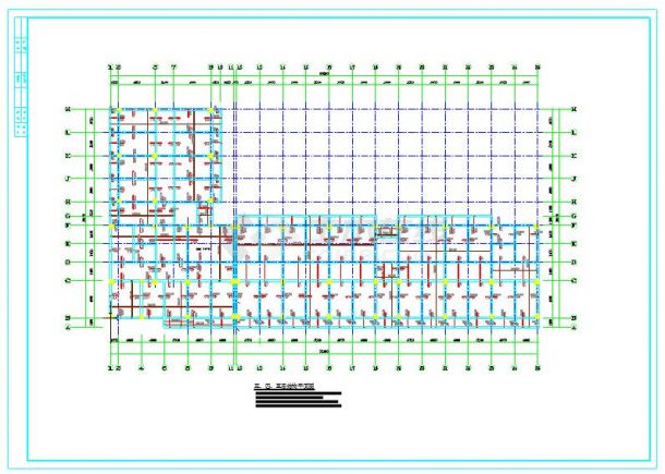 某小区框架结构住宅楼结构设计CAD施工图-图二