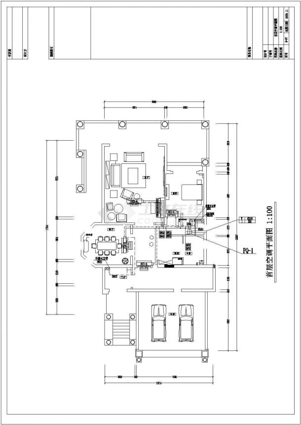 【湖南】某别墅楼空调及地暖系统设计施工图-图二