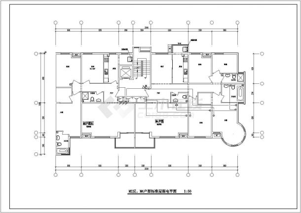 北方某地区住宅楼电气设计施工图纸-图一