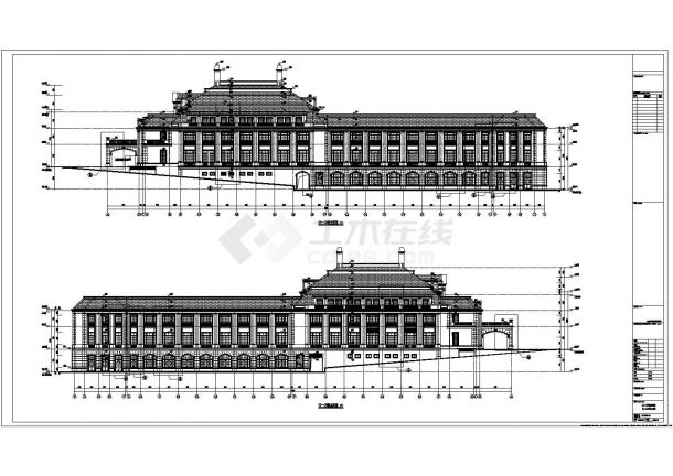 【乌鲁木齐】5层现代酒店式公寓楼建筑设计施工图（含计算书）-图二