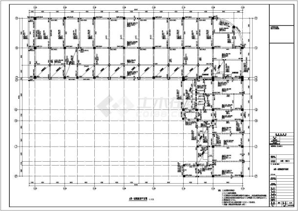 某地18层剪力墙住宅楼结构施工图（含两栋三层底商业用房）-图二