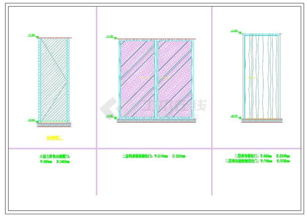 全套门节点CAD图块下载（各种类型的门都有）-图二