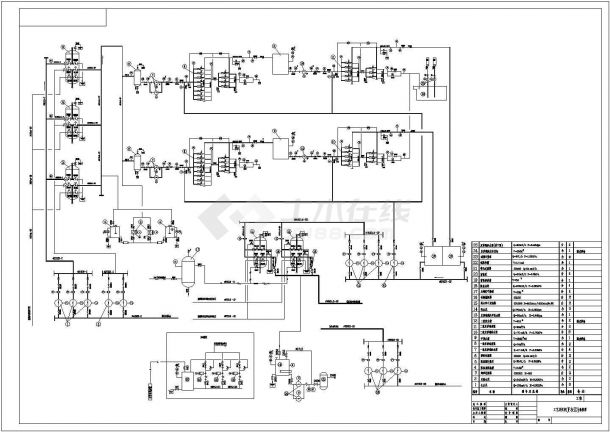 大型电厂除盐水处理系统P&ID整套设计图-图一