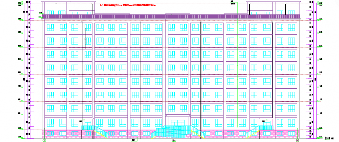 某学校综合宿舍楼建筑施工图纸_图1