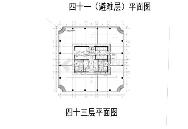 某市区大厦照明系统平面详图-图二