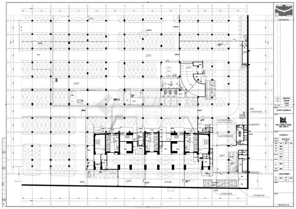 义乌世贸中心裙楼地下室及人防-平面CAD图-图二