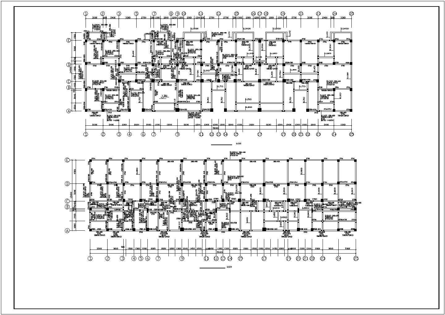 永安市7层框架结构住宅楼结构施工图