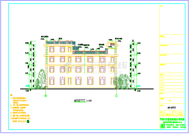 289平方米4层高大气派独栋别墅建筑设计CAD详图-图二