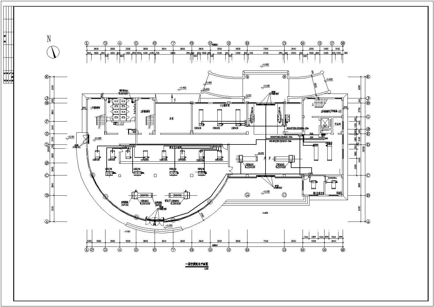 某地供电局6层办公楼电气设计施工图
