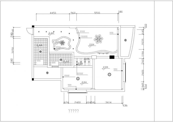 温馨两居室带两阳台家装设计cad施工图_图1