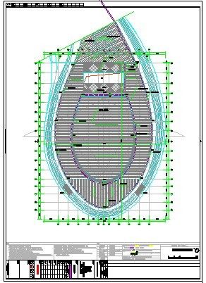 唐山体育馆_游泳馆建筑结构施工图-图一