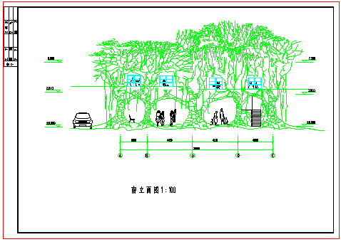 某童趣园树林房子建筑CAD设计详图（11张）-图一