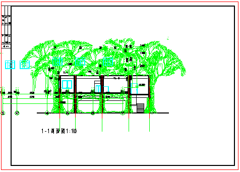 某童趣园树林房子建筑CAD设计详图（11张）-图二