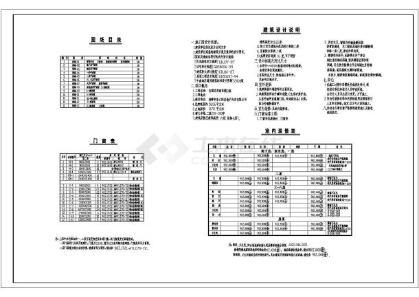 沿街商住楼建筑施工图，共13张-图一