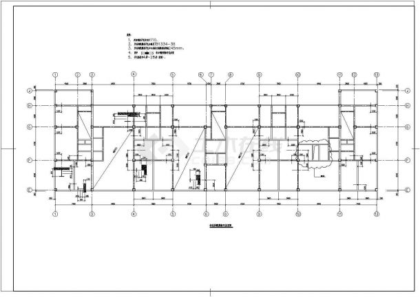 某地30层钢结构商住楼部分结构施工图-图二